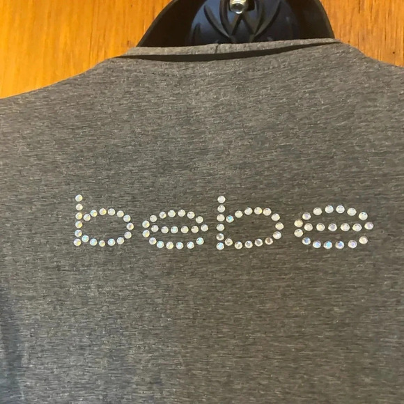 🆕 Bebe Grey Robe with Black Line Accent - Picture 10 of 16